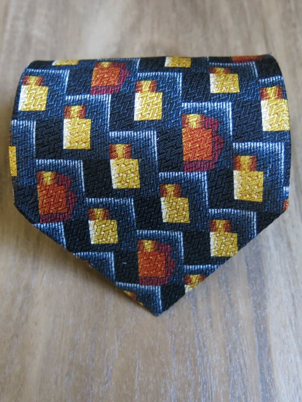 Ermenegildo Zegna Multi Color Print 100% Silk Neck Tie